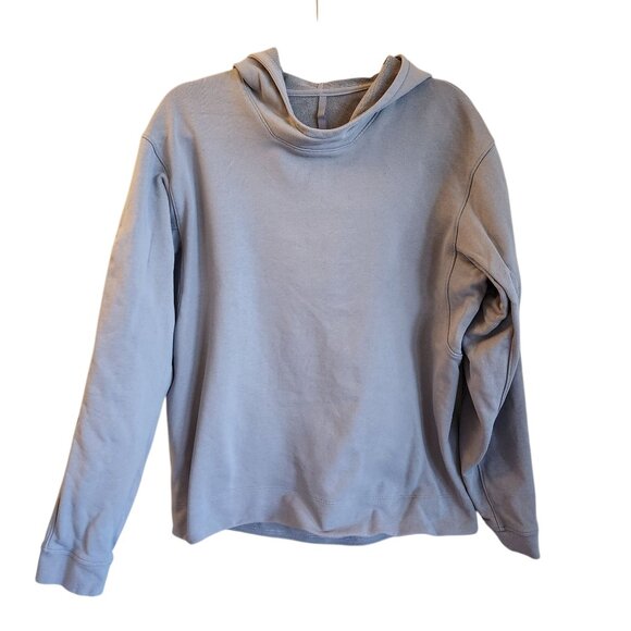 Lululemon Sweatshirt Men's Blue Large French Terry Oversized Hoodie Pocket - Picture 1 of 10